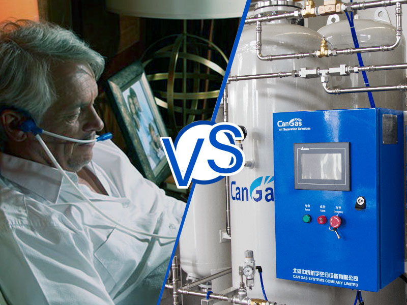 The difference between medical oxygen generator and home use oxygen concentrator