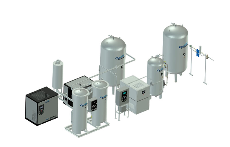 VPSA oxygen production system start-up and shutdown operation steps