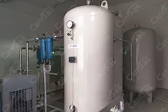 What factors will cause the PSA oxygen generator to produce less than the standard gas output?